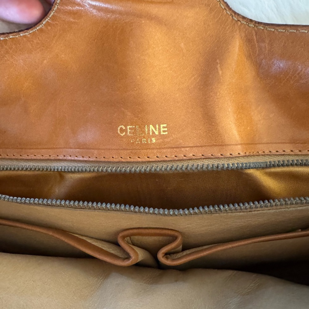 Brown Celine Patterned Shoulder/Messenger Bag - image 6